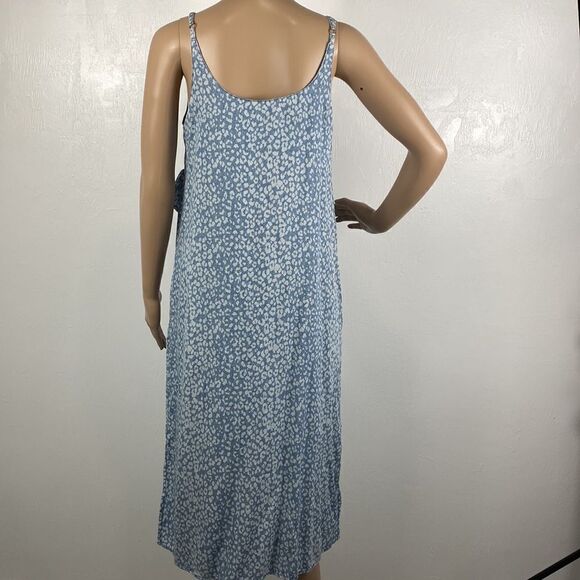 Jak & Rae white and blue sleeveless midi sundress size S - Picture 5 of 10